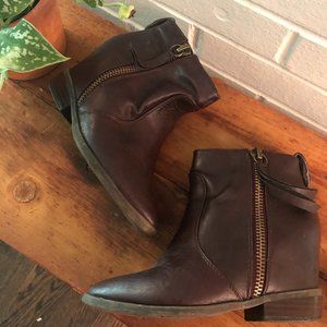 Forever21 Hidden Wedge Ankle Booties